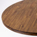 FE6-0N-TP round Breakfast Table with Acacia Wood Top and Elegant Pedestal Base - Antique Walnut Finish