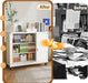 Forty Seven Inch BrilliantWhiteFinish Rolling File Cabinet