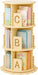 Rotating Bookshelf, 360° Spinning Bookcase for Small Spaces, Floor Standing Wooden Book Organizer, Narrow Corner Shelf for Bedroom, Study Room(3 Tier)