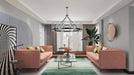 48 Inch Black Wagon Wheel Chandelier CrystalShades