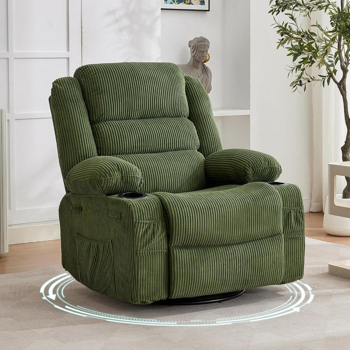 Rocking Recliner Chair for Adults Wide 360° Swivel Rocker Recliner