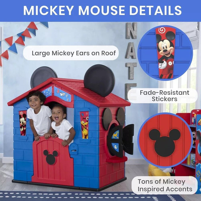 Mickey Mouse Plastic Indoor,Outdoor Playhouse with Easy Assembly