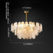 Gold Finish Tiered Chandelier Pendant Light Fixture