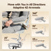 B100 PRO Ergonomic Office Chair with Footrest, 4D Flip-Up Armrests