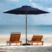 7.5 Ft Outdoor Patio Umbrella, Table Umbrella, Navy
