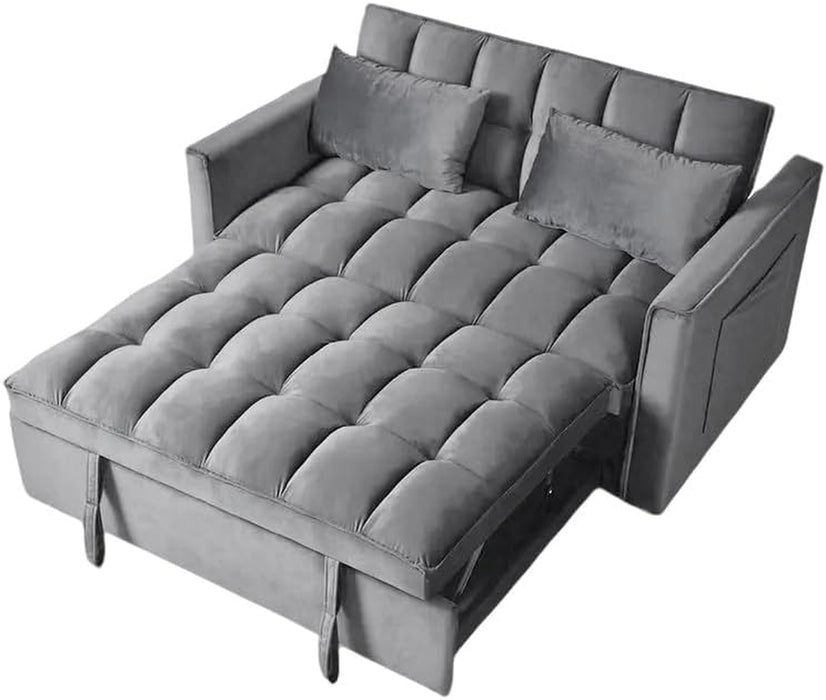 54 Inches Convertible Sofa Bed With AdjustableBackrest