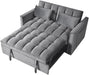 54 Inches Convertible Sofa Bed With AdjustableBackrest
