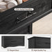 Black 7 Drawer Dresser for Bedroom, 52" Tall Chest of Drawers