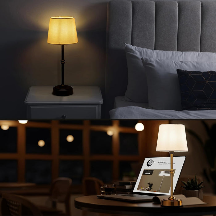 Cordless LED Tabletop Lamp With Progressive Dimmer