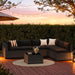 7-Piece Patio Furniture Set, Wicker Outdoor Furniture with Thick Cushions
