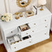 White Dresser with 8 Deep Drawers