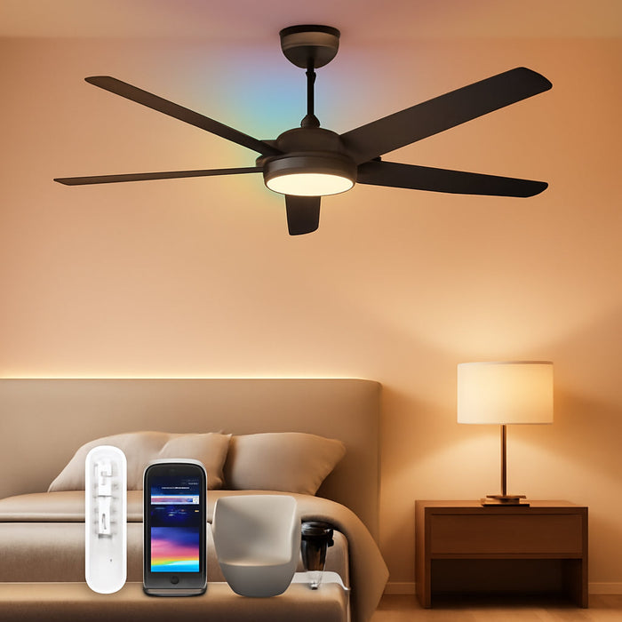 56 Inch Smart Ceiling Fan App Remote System