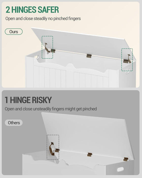 43.3 Inch LiftTop Storage Chest SolidWoodConstruction
