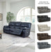 Leesworth Modern Power Reclining Sofa with USB Charging Ports, Blue