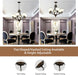 Oil Rubbed Bronze Farmhouse Chandelier Frosted Glass