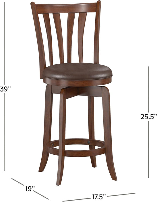 Savana Swivel Counter Stool, Cherry