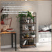 Foldable IndustrialGrade 59 Inch Bookshelf No Assembly