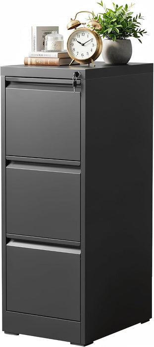3 Drawer File Cabinet for Home Office, Vertical Filing Cabinet