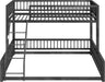Twin XL Over Queen IndustrialStrength Metal BedFrame