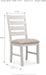 Skempton Modern Farmhouse Dining Room Chair, 2 Count, Whitewash