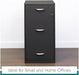 3 Drawers 27.32" Vertical Charcoal Metal Filing Cabinet Lockable Pre-Assembled Stationary Letter Size for Home, Office