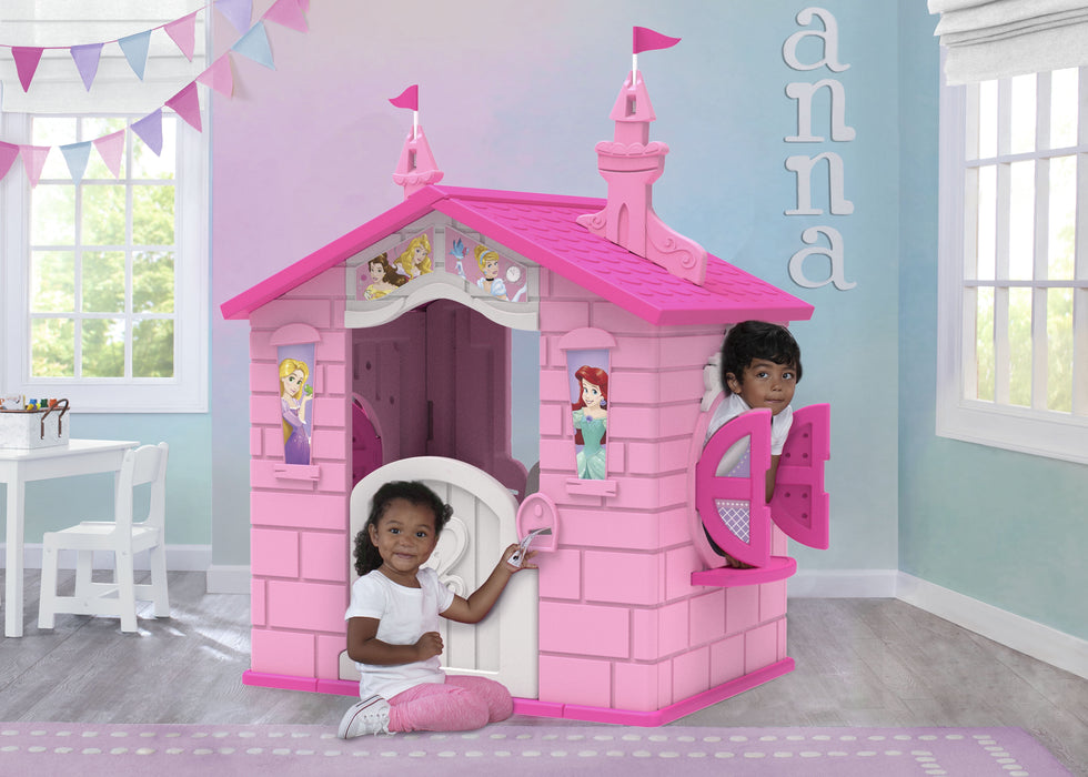 Disney Princess Plastic Indoor,Outdoor Playhouse with Easy Assembly