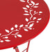 Indoor/Outdoor 3-Piece Bistro Set Folding Table and Chairs Patio Seating, Red