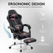 Gaming Chair,Computer Office Chair with Massage,Gel Pad,Black