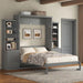 Gray Queen Murphy WallBed With Multifunctional Storage