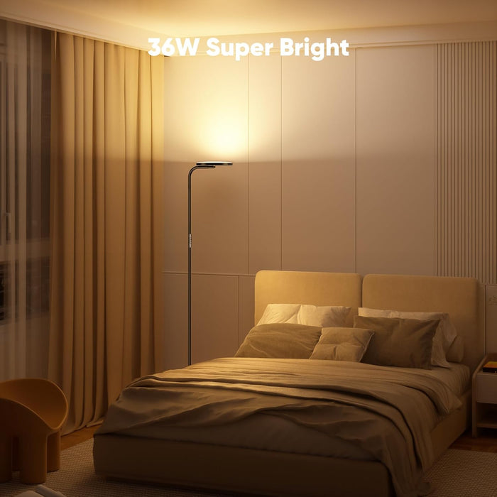 LED Floor Lamp Tall HighBrightnessLED Dimmable Remote