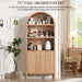 Tall Arched Pantry Cabinet With Adjustable Shelves