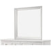 Furniture Nova II Square Wood Dresser Mirror Grey