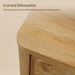 55" Extra Wide Dresser for Bedroom - Burl 6 Drawer Chest of Drawers