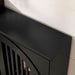 Black Sideboard Buffet Storage Cabinet,Narrow Small Entryway Cabinet