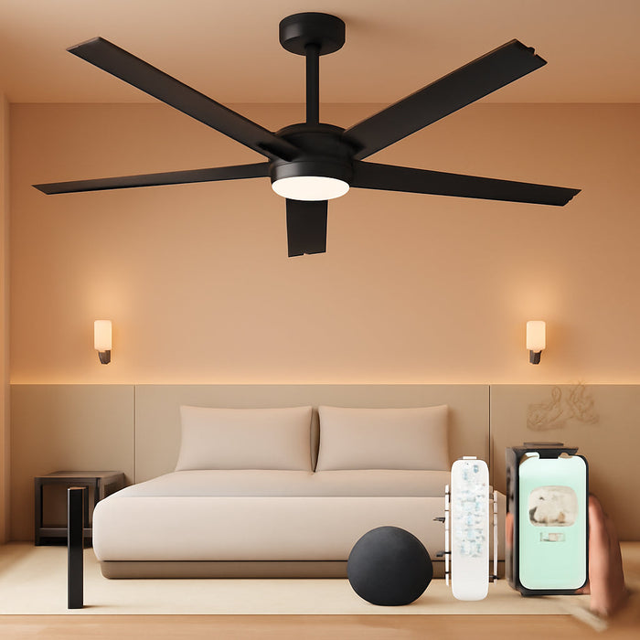 Smart Outdoor Ceiling Fan With Silent Brushless Motor