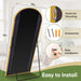 Floor Mirror, 77"X38" Oversized Full Length Mirror with Stand, Gold