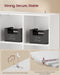 Cloud White Eight Compartment Modular Bookcase System