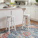 Zeke White 24" Counter Stool with round Seat