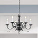 Lighting 5006-07 Williamsburgh 6-Light Chandelier, Bronze,18Hx24W