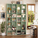 71 Inches Tall EmeraldGreen Adjustable Sturdy Bookshelf