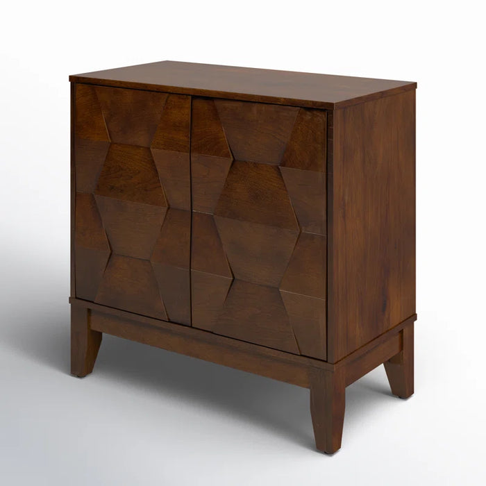 Sara 30.6" Contemporary 2 - Door Storage Cabinet with Adjustable Shelves