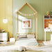 Twin Size Montessori Floor Bed Natural SolidWoodFrame
