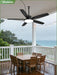 52'' Outdoor Ceiling Fans with Light and Remote,Ip65 Wet Rated Waterproof Ceiling Fan with 6-Speed DC Motor, Farmhouse Gazebo Fan for Porch Patios Pavilion(Black)