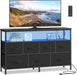 Ink Black Engineered Dresser With Integrated Lighting