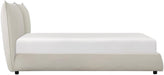 Linna Chenille Upholstery Eastern King Platform Bed in Beige