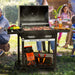 24-Inch Movable Charcoal BBQ Grill with Foldable Side Shelves, Temperature-Controlled, 461 Sq., Ideal for Backyard Party, Outdoor Picnic, Patio Cooking, Garden Grilling, Black