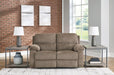 Manual Recliner Loveseat - Light Brown