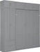 Queen Size Murphy ConvertiblePlatformBed GrayFinish