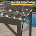 10x14 Ft WallMounted Gazebo WeatherproofRustResistant Hardtop