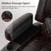 Brown Faux Leather Recliner with Storage